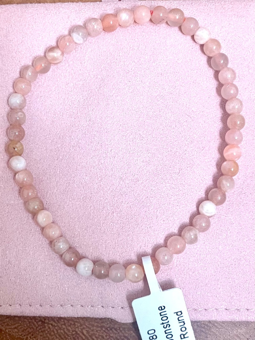 Multi Moonstone 3-4mm Stretch Bracelet New With Tags